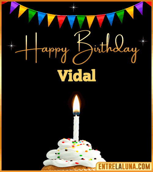 GiF Happy Birthday Vidal